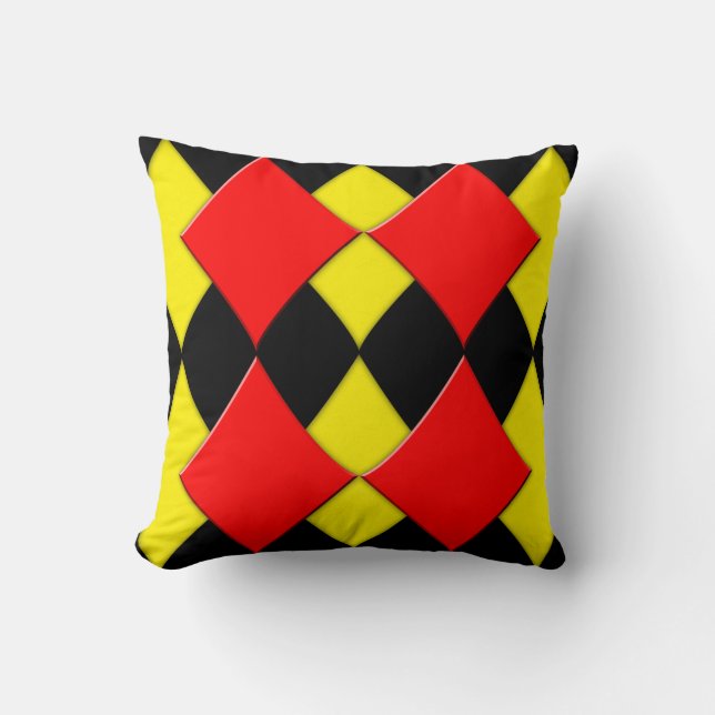 Diamonds Throw Pillow (Front)