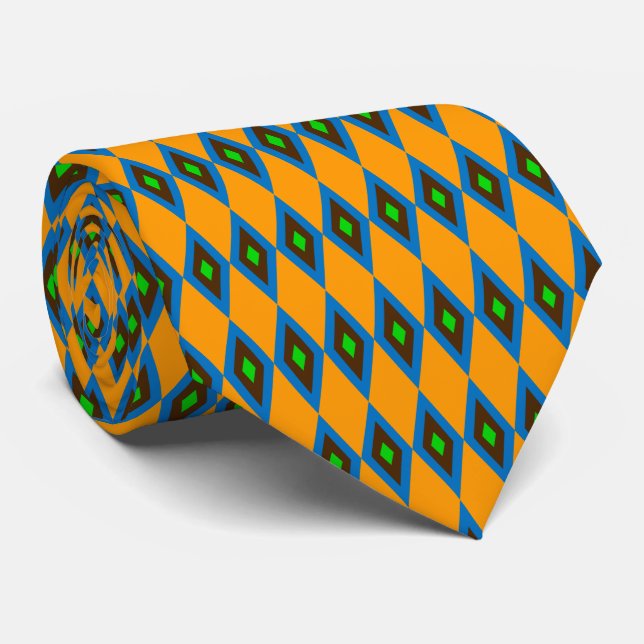 Diamonds Tie (Rolled)