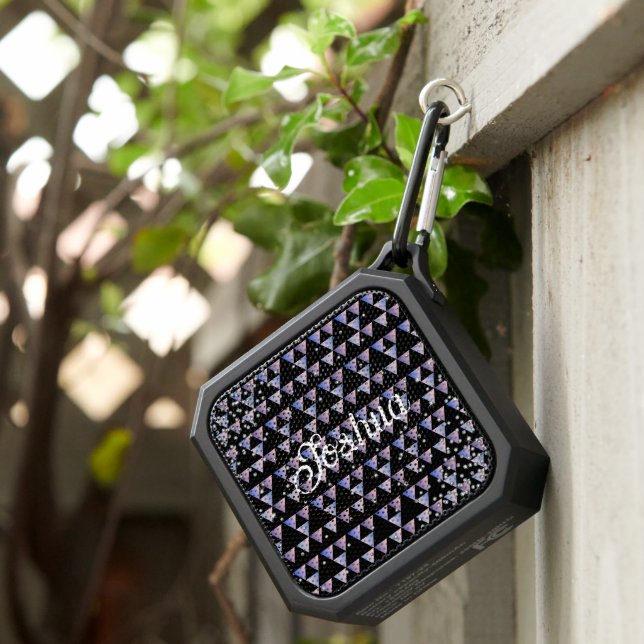 Diamonds Triangles Shape Pattern Name Bluetooth Speaker (Inisitu)