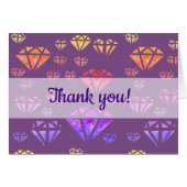 Diamonds Watercolor card (Front Horizontal)