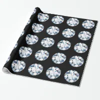 Flourish Diamond 60th Anniversary Wrapping Paper, Zazzle