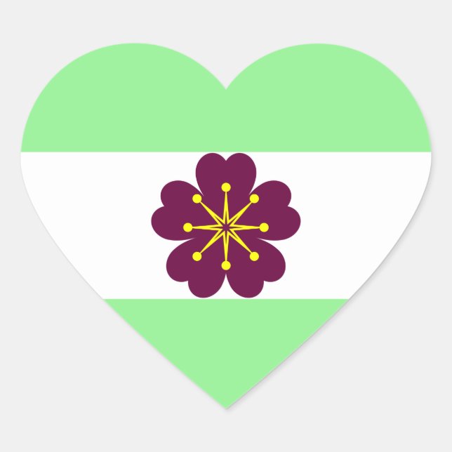 Diamoric Pride Heart-Shaped Sticker Sheet (Front)