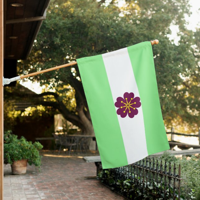Diamoric Pride Weatherproof Personalized House Fla Flag (In SItu)