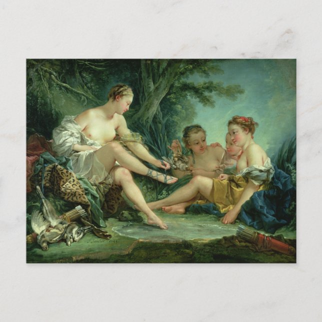 Diana after the Hunt, 1745 Postcard (Front)