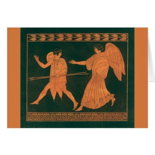 Diana and an Angel Vintage Roman Mythology