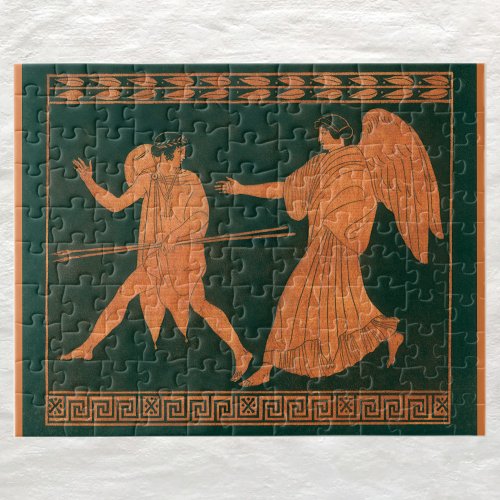 Diana and an Angel Vintage Roman Mythology Jigsaw Puzzle