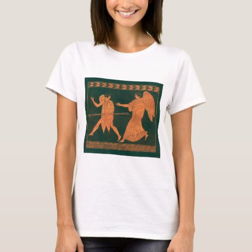 Diana and an Angel Vintage Roman Mythology T_Shirt