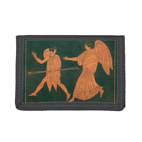 Diana and an Angel Vintage Roman Mythology Tri_fold Wallet