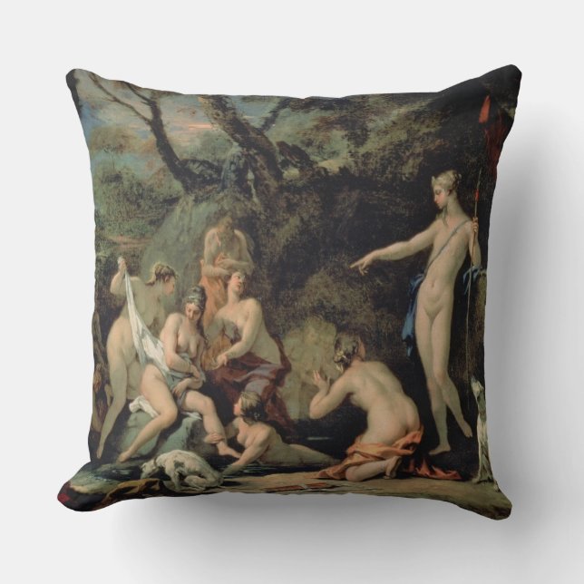 Diana and Callisto Throw Pillow (Front)
