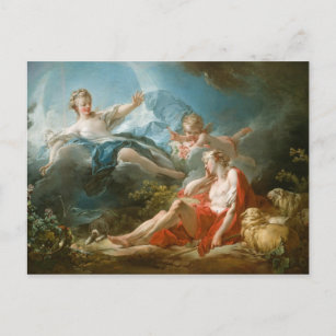 Diana and Endymion By Jean-Honoré Fragonard Postcard