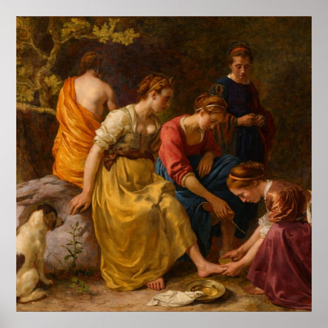 Diana and her Companions by Johannes Vermeer Poster (Front)