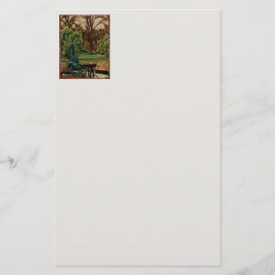 Diana Artemis Sculpture In Gardens Stationery