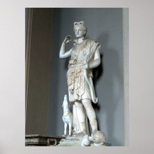 Diana Artemis Statue in the Vatican in Rome Poster