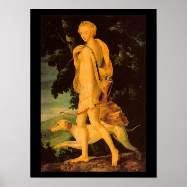 Diana As Huntress Fine Art Reproduction Poster (Front)