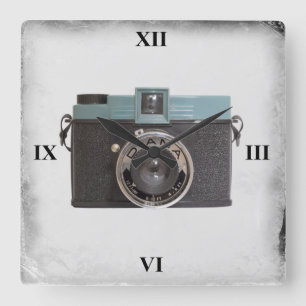 Diana Camera Square Wall Clock