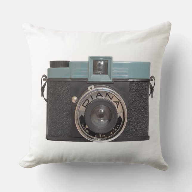 Diana Camera Throw Pillow (Front)