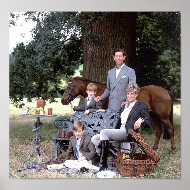 Diana Charles William Harry 1992 Poster (Front)