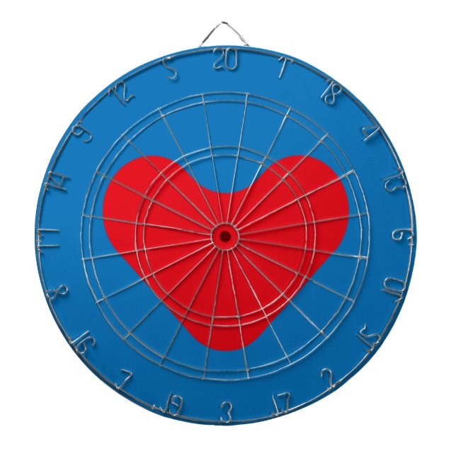 DIANA DARDOS CORAZON pixelates by MASANSER Dart Board (Front)