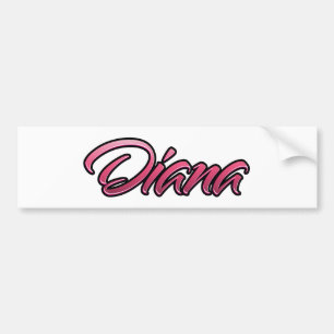 Diana faded pink Aufkleber Sticker