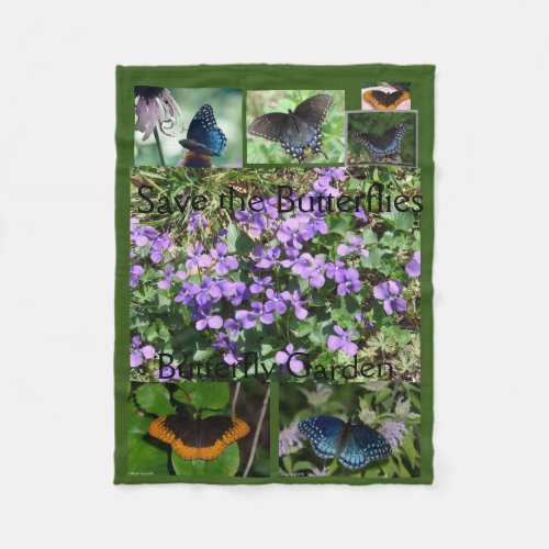 Diana Fritillary Butterfly Garden Blanket