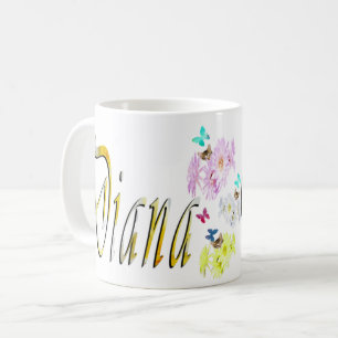 Diana Girls Name Logo,  Coffee Mug