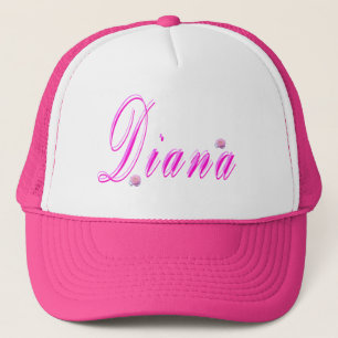 Diana Girls Name Logo, Trucker Hat