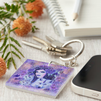 Diana goddess art by Renee  Keychain