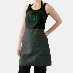 Diana Hunting Fashion Princess Tartan Plaid Apron