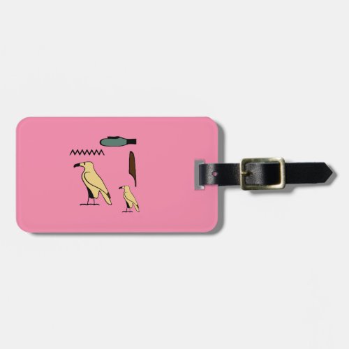 Diana Name in Hieroglyphs symbols of ancient Egypt Luggage Tag