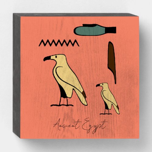Diana Name in Hieroglyphs symbols of ancient Egypt Wooden Box Sign