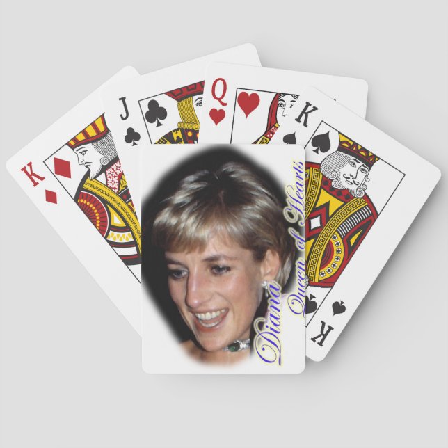 diana queen of hearts poker cards (Back)