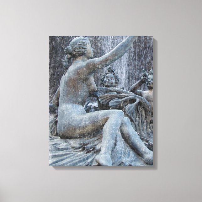 Diana Roman Godess Statue on the Plaza Canvas Print (Front)