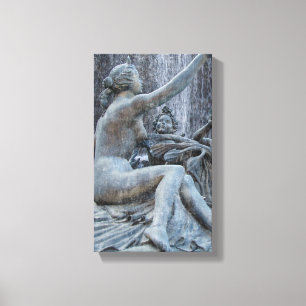 Diana Roman Godess Statue on the Plaza Canvas Print