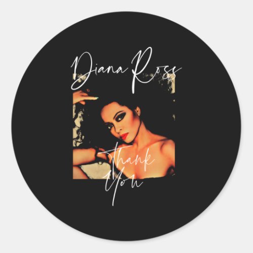 Diana Ross Super Star Classic Round Sticker