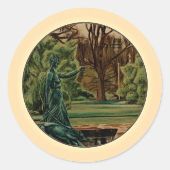 Diana Sculpture In The Park Classic Round Sticker by LeFlange at Zazzle