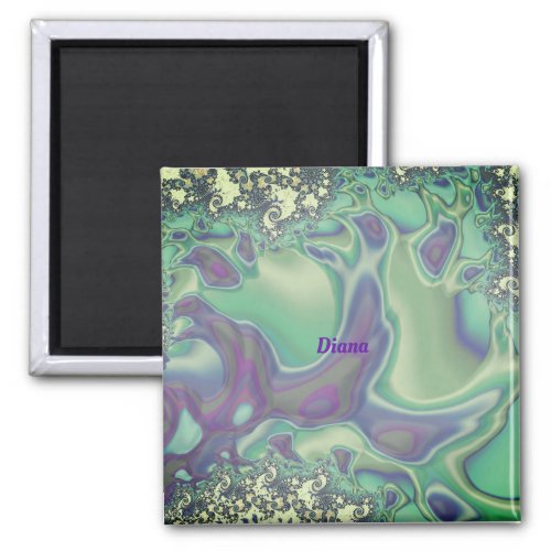 DIANA  Soft Pastel Pattern  Personalised  Magnet