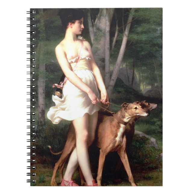 Diana The Huntress By Gaston Casimir Saint Pierre Notebook (Front)