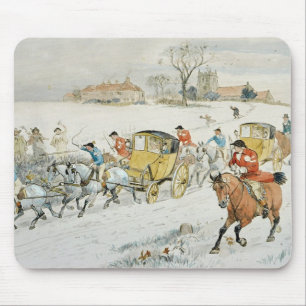 Diana Wood's Wedding: returning from Church Mouse Pad