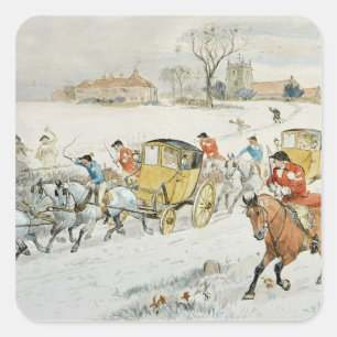 Diana Wood's Wedding: returning from Church Square Sticker