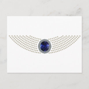 Diana's Sapphire Choker Necklace Postcard