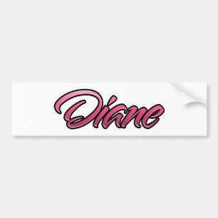 Diane faded pink Aufkleber Sticker