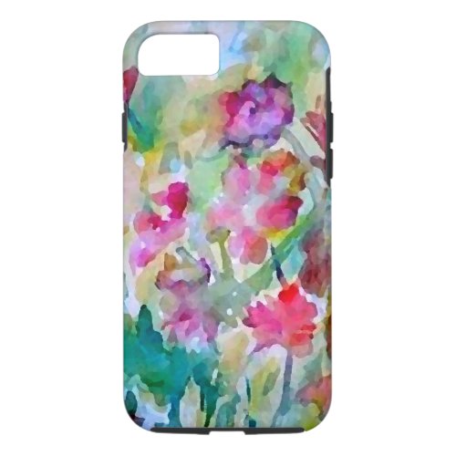 Dianes Watercolor Flower Garden Floral Gift iPhone 87 Case