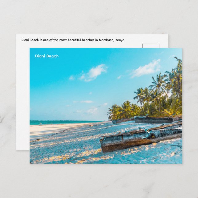 Diani Beach, Mombasa Postcard (Front/Back)