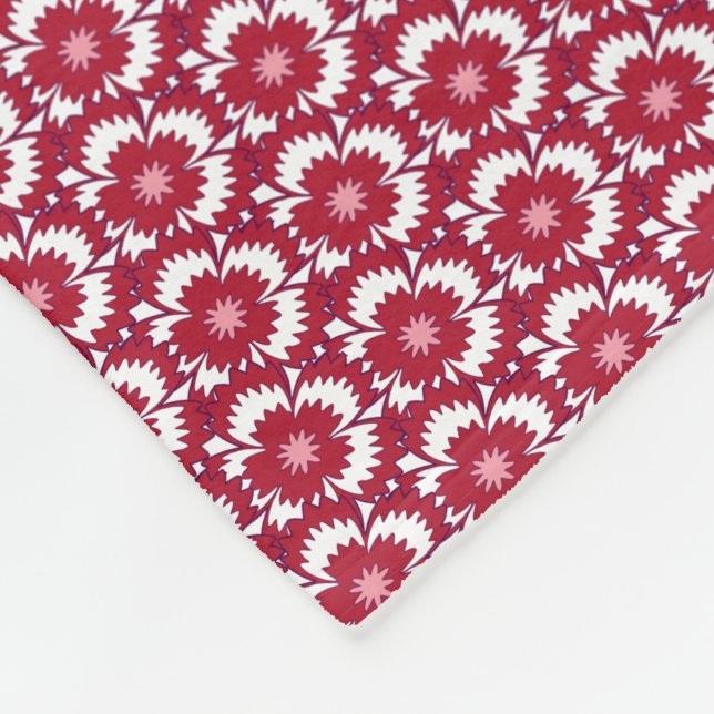 Dianthus Barbatus II Fleece Blanket (Corner)