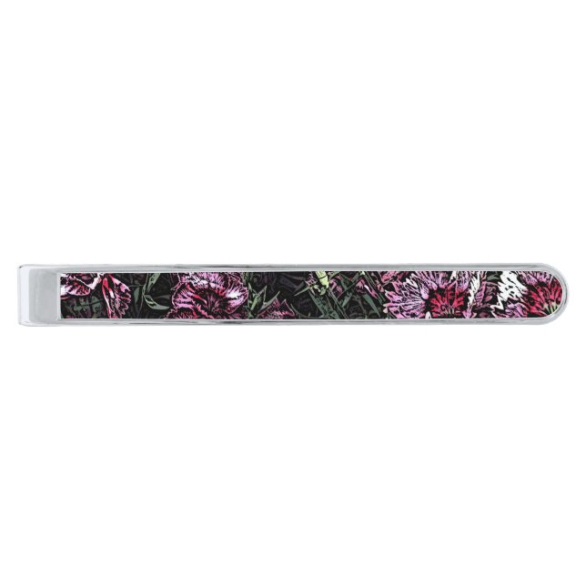 DIANTHUS SILVER FINISH TIE BAR (Front)