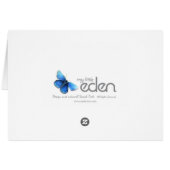 Diapensia lapponica white evergreen flower card (Back Horizontal)