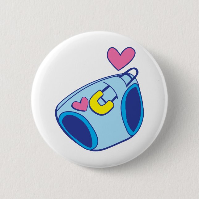 Diaper baby pinback button (Front)