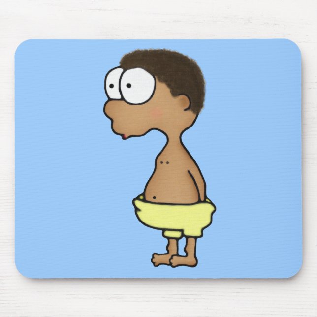 Diaper Boy Mouse Pad (Front)