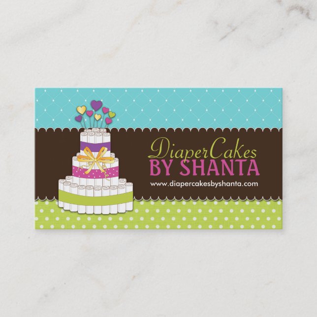 Diaper Cake Business Cards (Front)