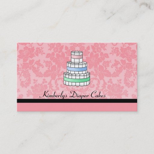 Customizable Diaper Cake Business Cards